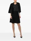 Dorothee Schumacher Textured Flared Mini Skirt In Black