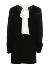 Dorothee Schumacher Tie Collar Fitted Jacket In Black