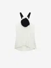 Dorothee Schumacher Top With Removable Rose In Black & White