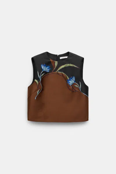 Dorothee Schumacher Top In Cloque Jacquard In Multi