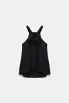 Dorothee Schumacher Top With Removable Rose In Black
