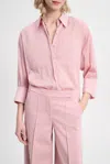 Dorothee Schumacher Transparent Fantasy Blouse In Light Rose In Pink