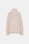 Dorothee Schumacher Turtleneck Pullover In Merino And Cashmere In White