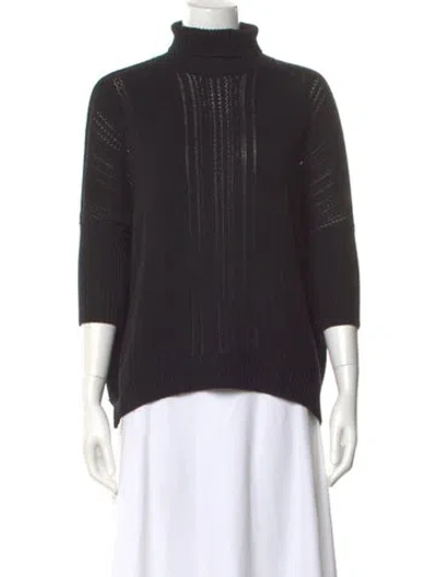Pre-owned Dorothee Schumacher Turtleneck Sweater In Black