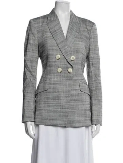Pre-owned Dorothee Schumacher Tweed Pattern Coat In Grey