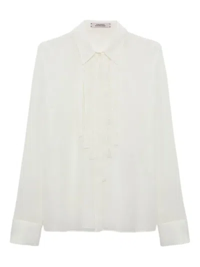 Dorothee Schumacher Twisted-detail Shirt In White