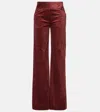 Dorothee Schumacher Twisted Structure Corduroy Flared Pants In Red