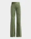 Dorothee Schumacher Twisted Structure Flare-leg Corduroy Pants