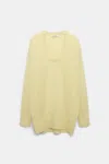 Dorothee Schumacher U-neck Pullover In Yellow