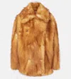 DOROTHEE SCHUMACHER URBAN JUNGLE FAUX FUR COAT