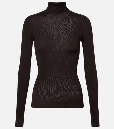 Dorothee Schumacher Urban Virgin Wool Turtleneck Sweater In Brown