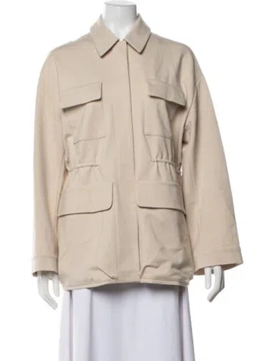 Pre-owned Dorothee Schumacher Utility Jacket W/ Tags In Neutrals