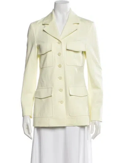 Pre-owned Dorothee Schumacher Utility Jacket In Yellow
