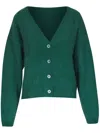 Dorothee Schumacher Cardigan Mit V-ausschnitt In Grün