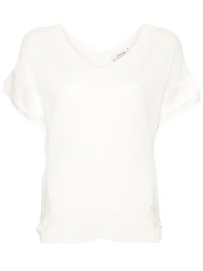 Dorothee Schumacher V-neck Knitted Top In Neutrals