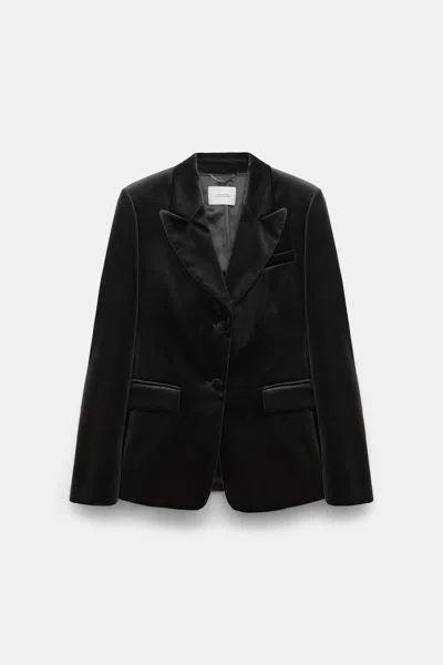 Dorothee Schumacher Samtblazer In Gray