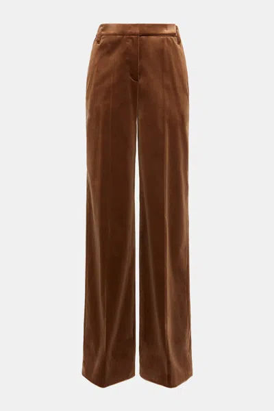 Dorothee Schumacher Samthose Mit Weitem Bein In Brown
