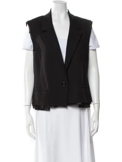 Pre-owned Dorothee Schumacher Vest In Black