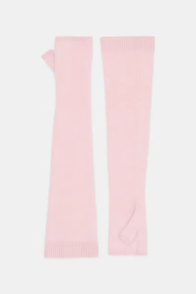Dorothee Schumacher Virgin Merino-cashmere Arm-warmers In Pink