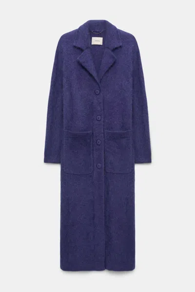 Dorothee Schumacher Virgin Merino-cashmere Coat In Purple