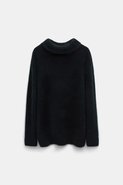 Dorothee Schumacher Virgin Merino-cashmere Turtleneck Pullover In Black
