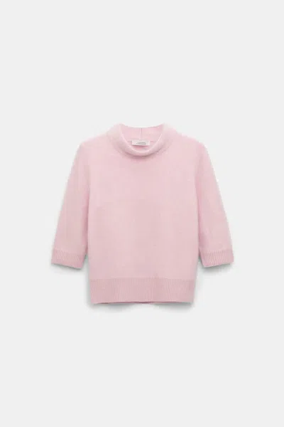 Dorothee Schumacher Virgin Merino-cashmere Turtleneck Pullover In Pink