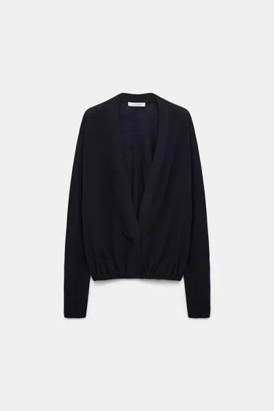 DOROTHEE SCHUMACHER VIRGIN MERINO WOOL V-NECK PULLOVER