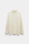 Dorothee Schumacher Virgin Wool-alpaca Turtleneck Pullover In White