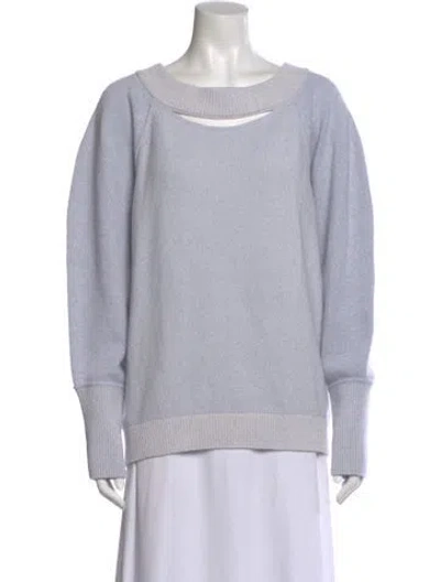 Pre-owned Dorothee Schumacher Virgin Wool Bateau Neckline Sweater W/ Tags In Gray