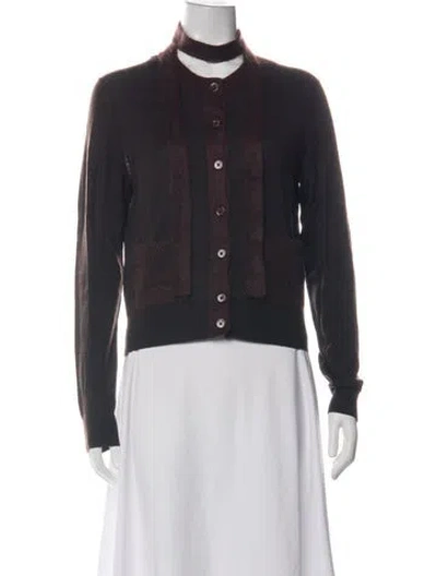 Pre-owned Dorothee Schumacher Virgin Wool Crew Neck Sweater In Black