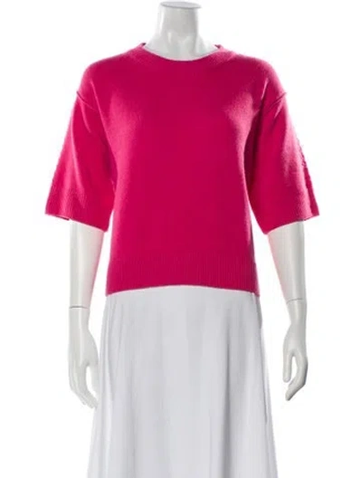 Pre-owned Dorothee Schumacher Virgin Wool Crew Neck Sweater In Pink