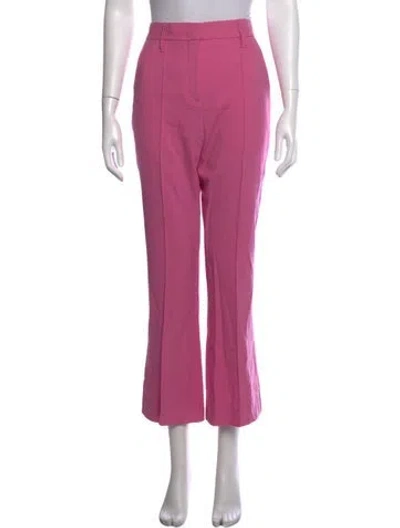 Pre-owned Dorothee Schumacher Virgin Wool Flared Pants W/ Tags In Pink