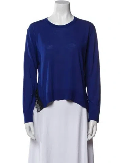 Pre-owned Dorothee Schumacher Virgin Wool Scoop Neck Sweater In Multi