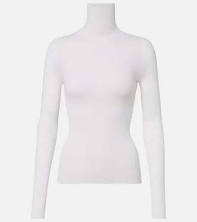 Dorothee Schumacher Virgin Wool Turtleneck Sweater In White