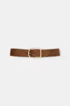 Dorothee Schumacher Suede Sensation Belt In Brown
