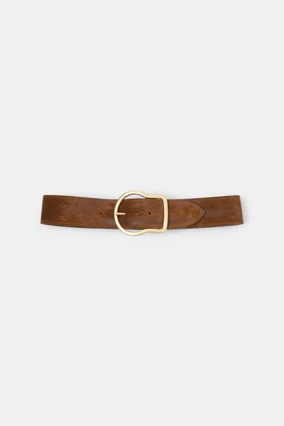 DOROTHEE SCHUMACHER WAXED SUEDE BELT