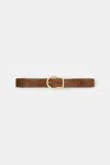 Dorothee Schumacher Suede Sensation Belt In Brown