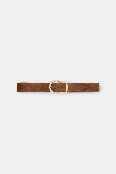 DOROTHEE SCHUMACHER WAXED SUEDE BELT