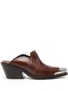 Dorothee Schumacher Western Coolness 50mm Mules In Brown