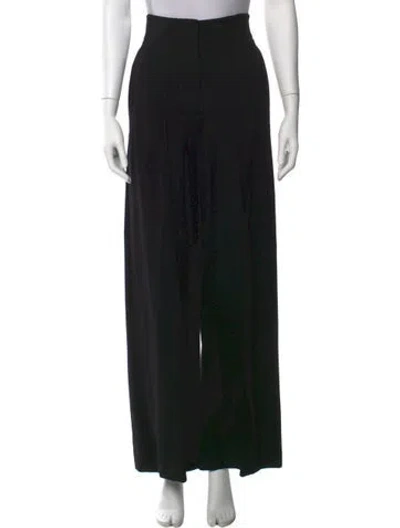 Pre-owned Dorothee Schumacher Wide Leg Pants In Black