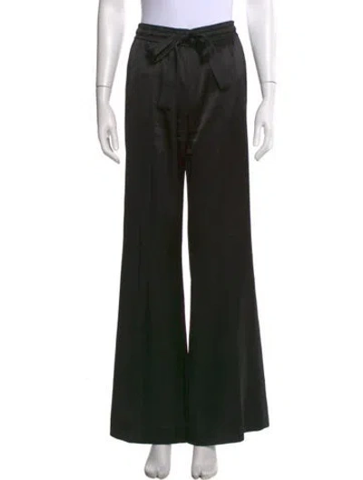 Pre-owned Dorothee Schumacher Wide Leg Pants In Black