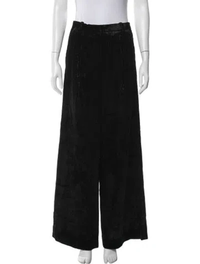 Pre-owned Dorothee Schumacher Wide Leg Pants In Black