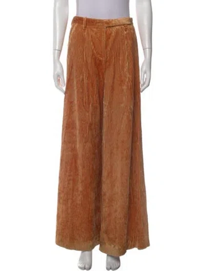 Pre-owned Dorothee Schumacher Wide Leg Pants In Brown
