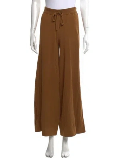 Pre-owned Dorothee Schumacher Wide Leg Pants In Brown