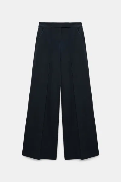 Dorothee Schumacher Wide Leg Pants In Punto Milano In Black