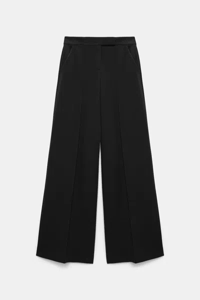 Dorothee Schumacher Wide Leg Pants In Punto Milano In Black