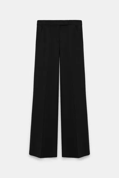 Dorothee Schumacher Wide Leg Pants In Punto Milano In Black