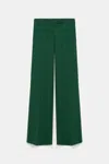 Dorothee Schumacher Wide Leg Pants In Punto Milano In Green