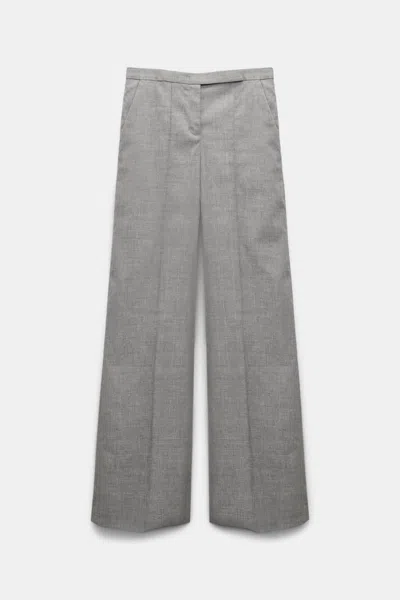 Dorothee Schumacher Wide Leg Pants In Technical Linen In Multi Colour