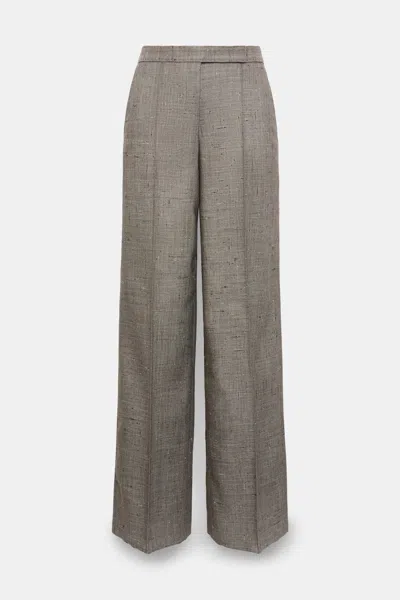Dorothee Schumacher Wide Leg Pants In Virgin Wool In Brown